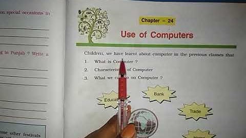 Class 5th Lesson 24 Use of computers