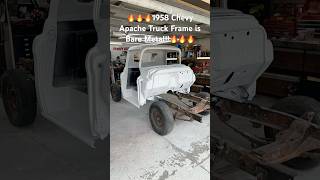 🔥🔥🔥1958 Chevy Apache Truck Frame is Bare Metal 🔥🔥🔥