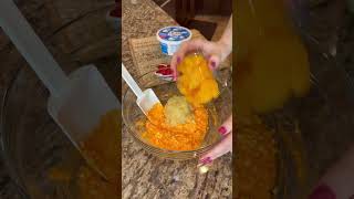 Orange Jello Salad RECIPE on dinnerin321.com #dessert #salad #jello #memorialday #cookout #delicious