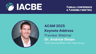 ACAM 2025 Keynote Address Preview Webinar