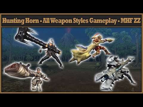 Hunting Horn - All Weapon Styles Gameplay - HH - Monster Hunter