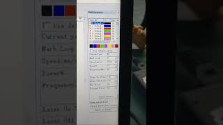how set parameters for Two-dimensional code marking laser