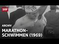 Marathonschwimmen 1969  freiwasserschwimmen rapperswil  zrich  srf archiv