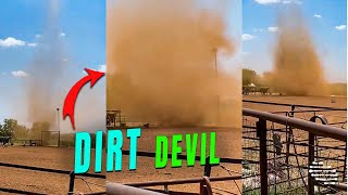 Dirt Devil Filmed as POV Was Putting Hay Out