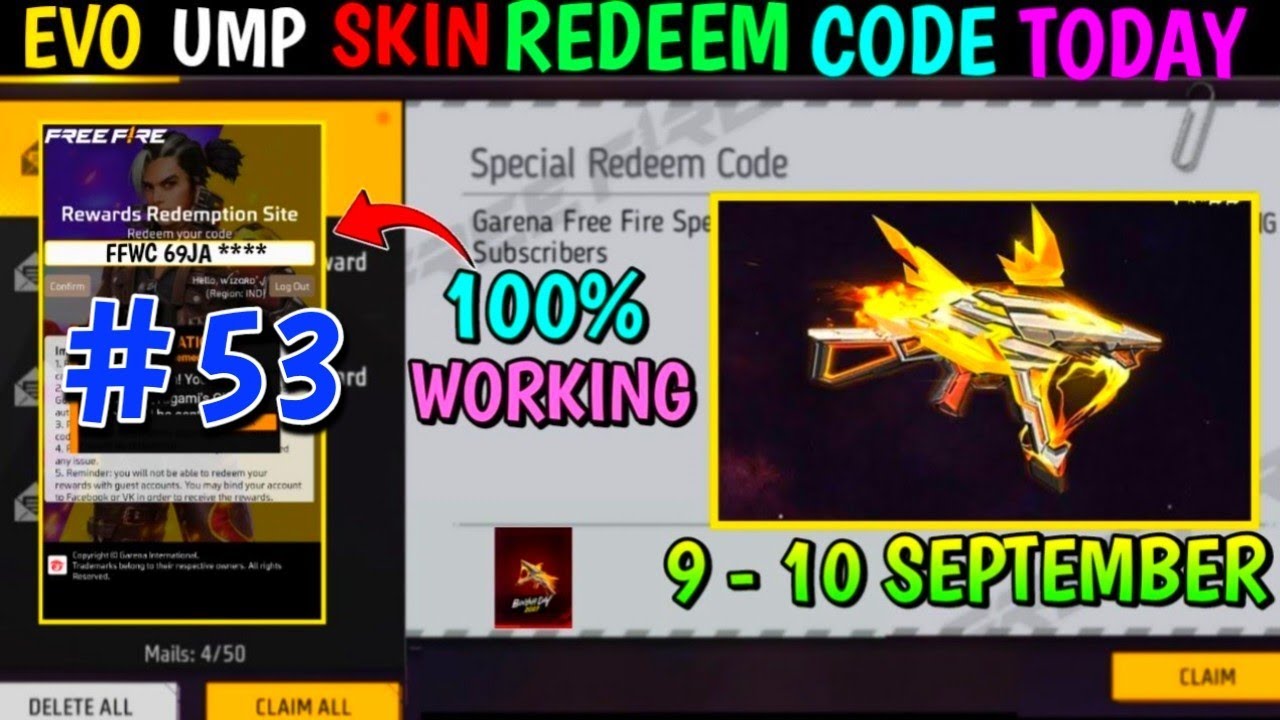 EVO UMP KA REDEEM CODE AGYA HAI 9 SEPTEMBER KA WIZARD GAMING EVO UMP evo-ump-ka-redeem-code-agya-hai-9-september-ka-wizard-gaming-evo-ump