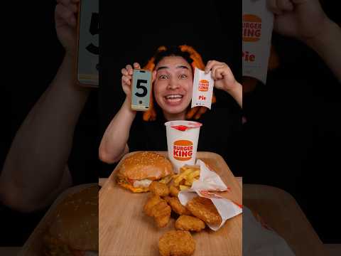 BURGER KING random bite challenge @Suzaki_cook