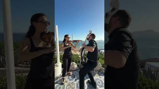 Performing “Halo” by Beyonce at the most iconic wedding view in Cabo!🌅