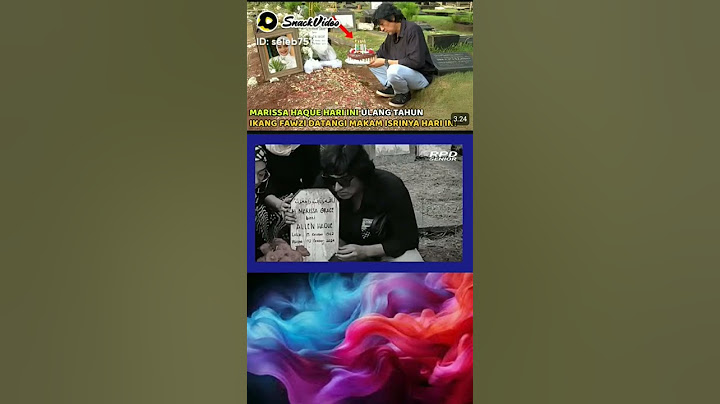 Moment haru Ikang Fauzi ke makam Almarhumah  #marissahaque untuk mengucapkan Ulangtahun #artis