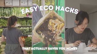 easy sustainable life hacks that actually save you money