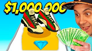 Unlocking RARE $1,000,000 SNEAKERS In Shoes Evolution 3D!