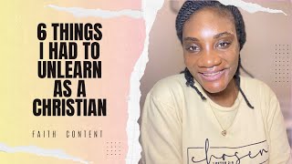 6 Things I Had To Unlearn As A Christian- PART 1 #faith #youtubeshorts #contentcreator #god