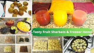 Ramadan Freezer Prep- 3 fruit sharbat recipes- dahi baray recipe and so much more! screenshot 2