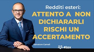 Redditi esteri? ATTENTO A NON DICHIARARLI! Resimi