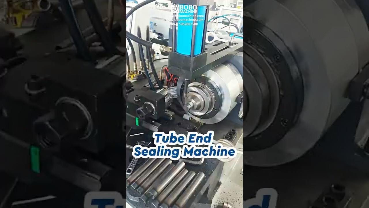 Stainless Steel Heating Tube End Spinning Sealing Closing Machine