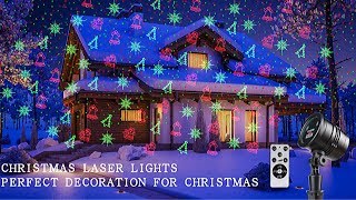 Details about   Solar Christmas Laser Projector Light Show With Christmas Decorative Patterns 