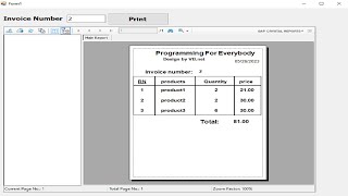 Very Very simple How to  design invoice crystal report using visual basic .net