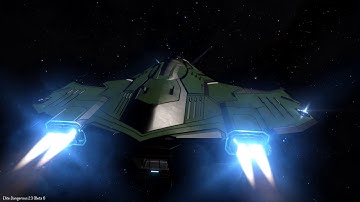 High-speed docking with external view (Elite Dangerous)