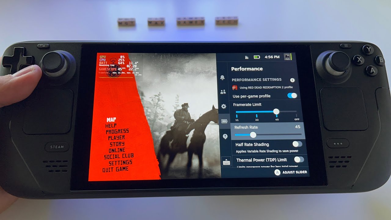 Red Dead Redemption 2 best Steam Deck & in-game settings for stable gameplay  without crashes. Full details in the comments : r/SteamDeck