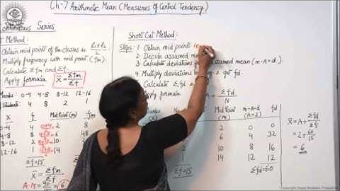 MeanContinuous Series Class XI Economics by Manju goyal
