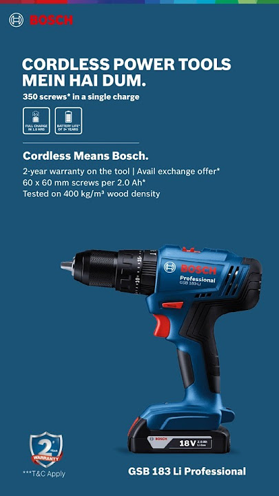 Bosch GSB 183 Li Professional | Cordless Impact Drill/Driver - New Launch