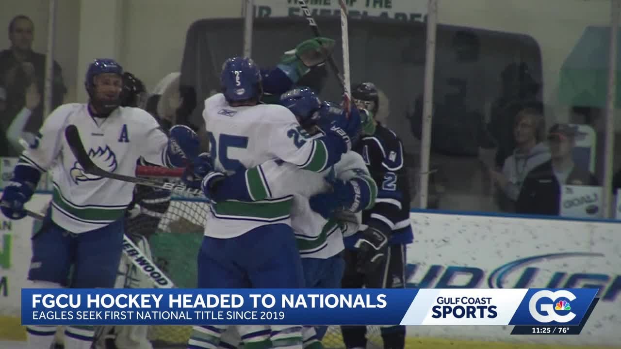 FGCU D-II hockey heads to Nationals in pursuit of their first national title since 2019
