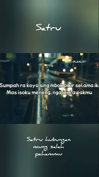 Satru - Denny Caknan x Happy Asmara (Lyrics) Cover || WA Story #shorts