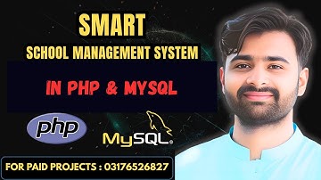 Smart School Management System in PHP | CS619 Final Year Project | School ERP