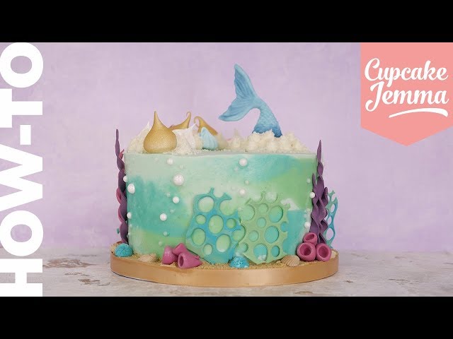 How to Make an Underwater Mermaid Cake | Cupcake Jemma