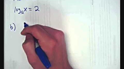 4.2 Definition of Logarithmic Functions