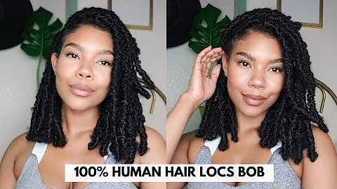THEE BEST LOC BOB x Human Hair Faux Loc Bob