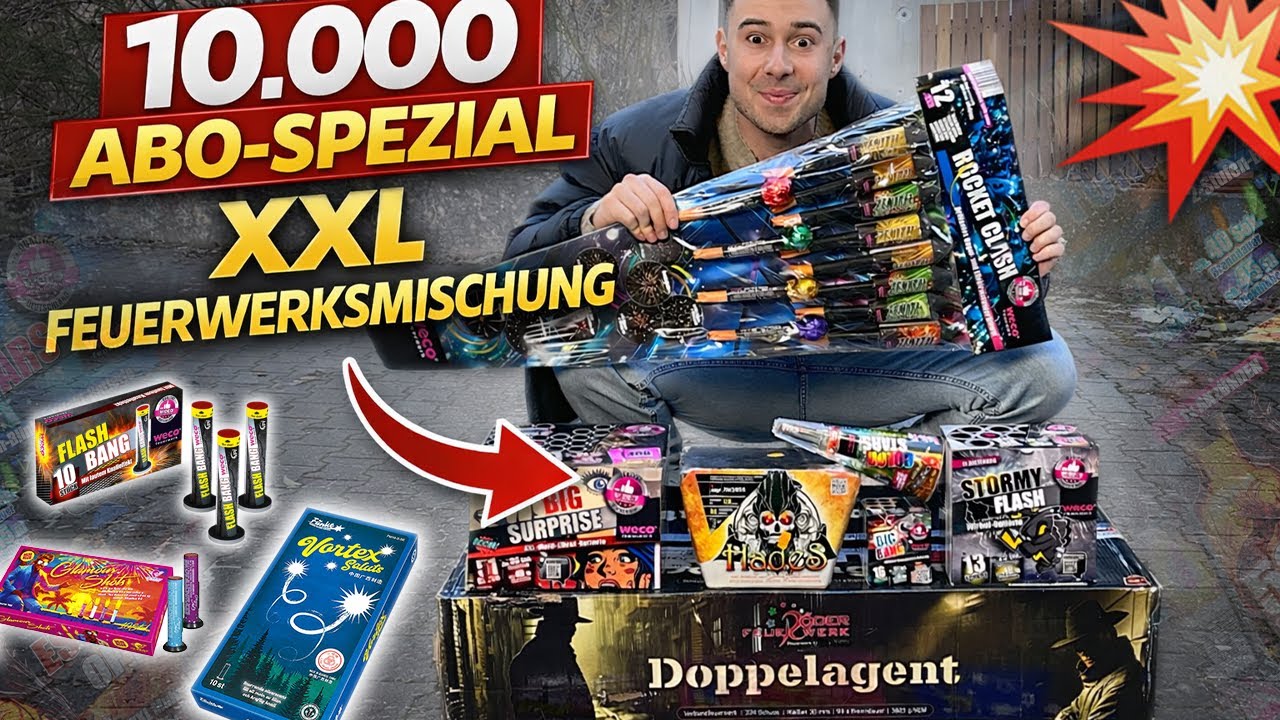 10.000 ABO-SPEZIAL🔥🧨 | 350€ FEUERWERKSMISCHUNG😍 | SILVESTER VORFREUDE!!💥