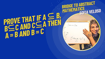 2.1.9 Prove that if A⊆B, B⊆C and C⊆A, then A = B = C