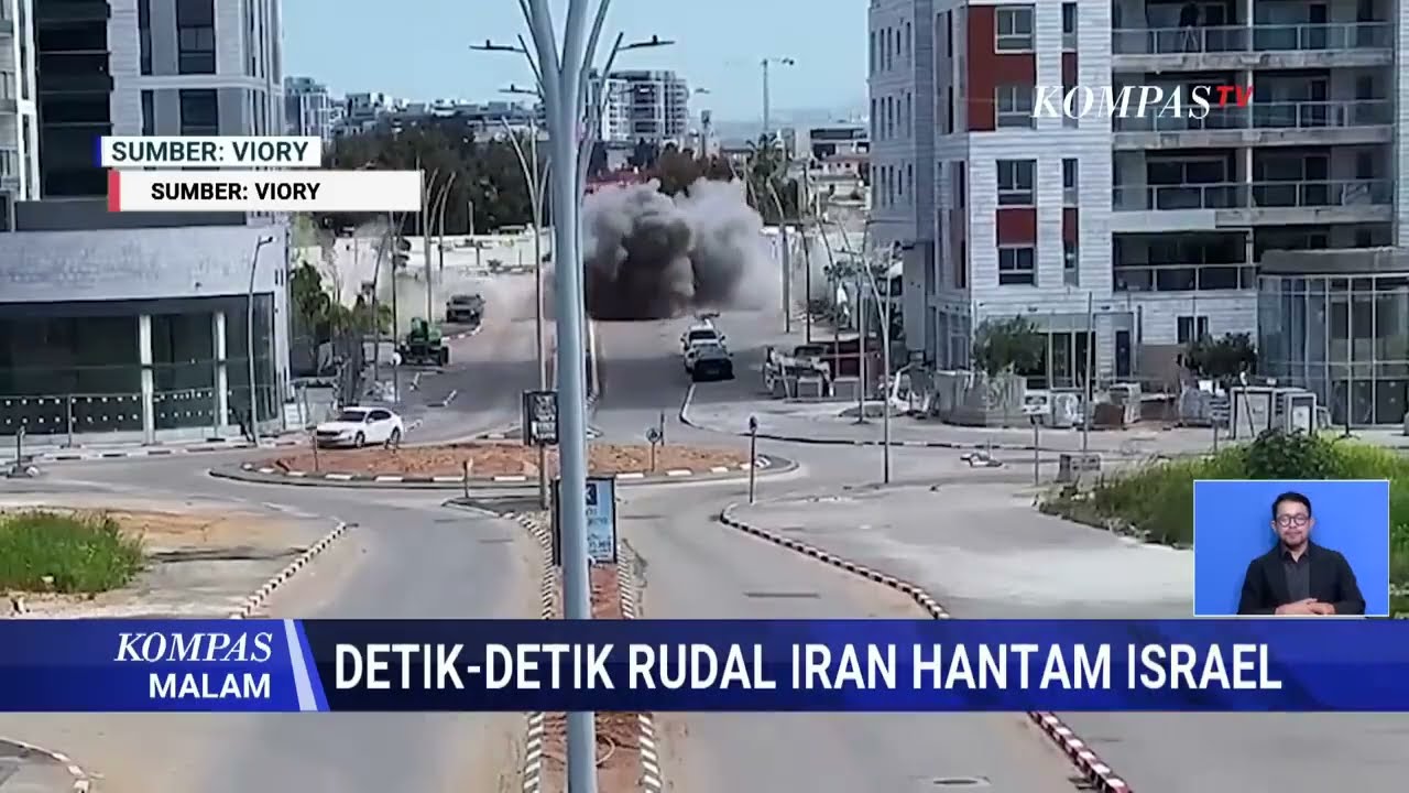 Detik Detik Rudal Iran Gempur Tel Aviv, Sirene Serangan Udara Bergema