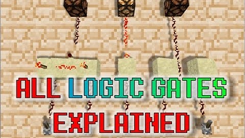 ALL Logic Gates EXPLAINED - Minecraft Redstone Tutorial