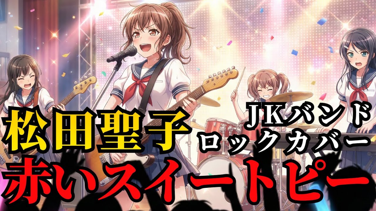 もし女子高生バンドが「赤いスイートピー」をカバーしたら   Uptempo Rock Ver  松田聖子