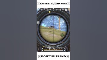☠️ FASTEST SQUAD WIPE ☠️ #shorts #bgmi #pubg #pubgmobile