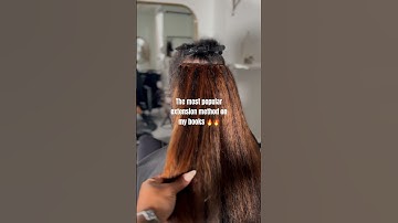 Single-Weft Microlinks x K-Tip Hybrid Extensions #hairextensions #microlinks #ktips