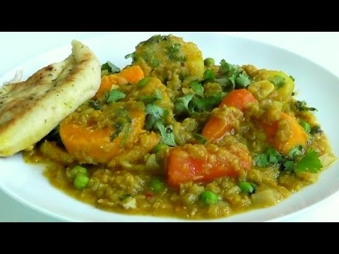 healthy-one-pot-casserole-spicy-vegetables-&-lentils-how-to-make-recipe