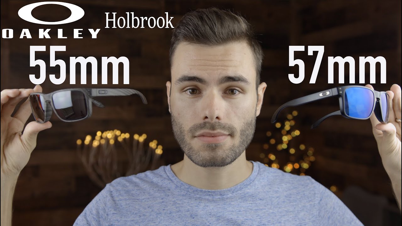 Oakley Holbrook 55mm vs 57mm - YouTube