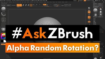 #AskZBrush: “Is there a way I can get an Alpha to rotate randomly when applied to a mesh?”