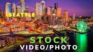 2021 Best Seattle 4K Drone Stock Video Footage by SeattleStockVideo.com