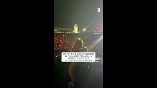 David Guetta incontra la figlia durante un dj set