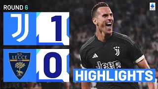Juventus-Lecce 1-0 | Milik snatches win for Juve: Goals & Highlights | Serie A 2023/24