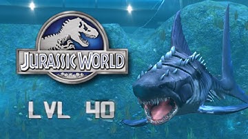 LEVEL 40 MEGALODON - Jurassic world the game