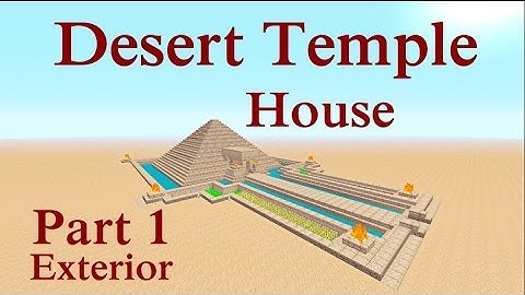 Minecraft tutorial : Desert Temple House Part 1 Exterior