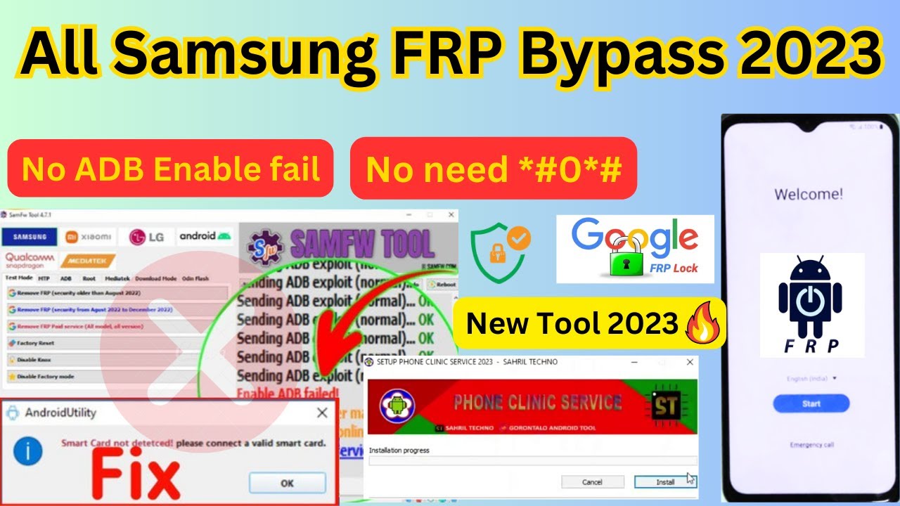 Samsung FRP Bypass, ADB Enable Fail New Security