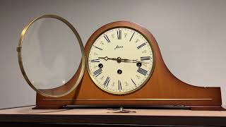 Winding my W. Haid Triple Chime Mantle Clock