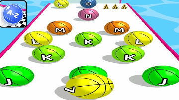 AZ Run - 2048 ABC Runner ! All Levels Gameplay (33-38)