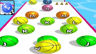 AZ Run - 2048 ABC Runner ! All Levels Gameplay (33-38) screenshot 1