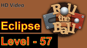How to Play Roll the Ball Slide Puzzle Eclipse Level 57 with 3 Stars Walkthrough
